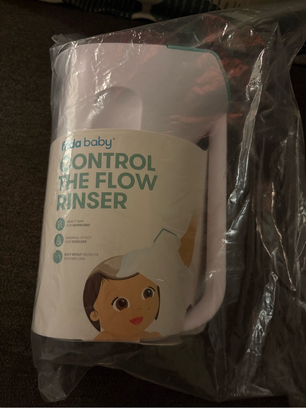 Nida Baby Pink Control-the-Flow Rinser for Kids